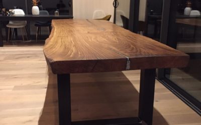 PLATEAU DE TABLE EN BOIS MASSIF GRANDE TAILLE