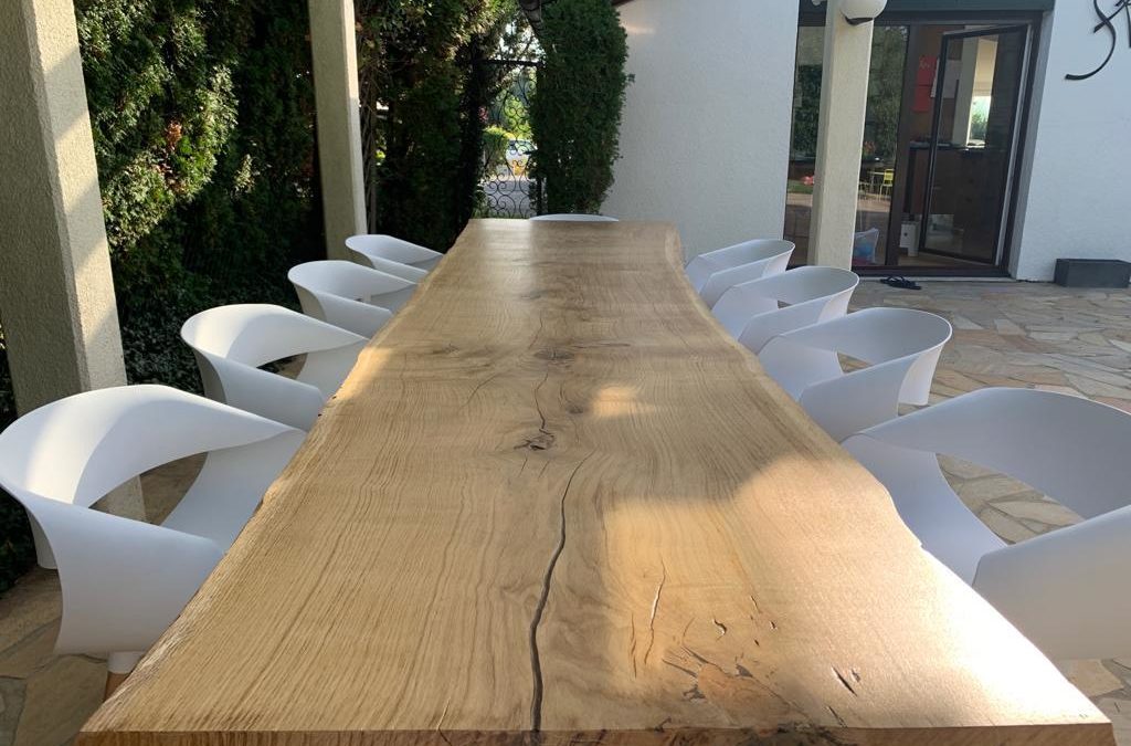 PLATEAU DE TABLE LIVE EDGE